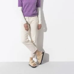 Arizona Big Buckle Shearling Shearling Teddy Eggshell -Birkenstock Sale Store 1017642 f look f