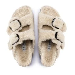Arizona Big Buckle Shearling Shearling Teddy Eggshell -Birkenstock Sale Store 1017642 top