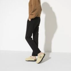 Boston Big Buckle Flex Platform Shearling Teddy Eggshell -Birkenstock Sale Store 1017677 f look f