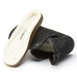 Birkenstock Andermatt Shearling Wool Felt Anthracite 36 Birkenstock Andermatt Shearling Wool Felt Anthracite -Birkenstock Sale Store 1017883 detail 2