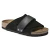 Birkenstock Kyoto Oiled Leather-Suede Leather Black