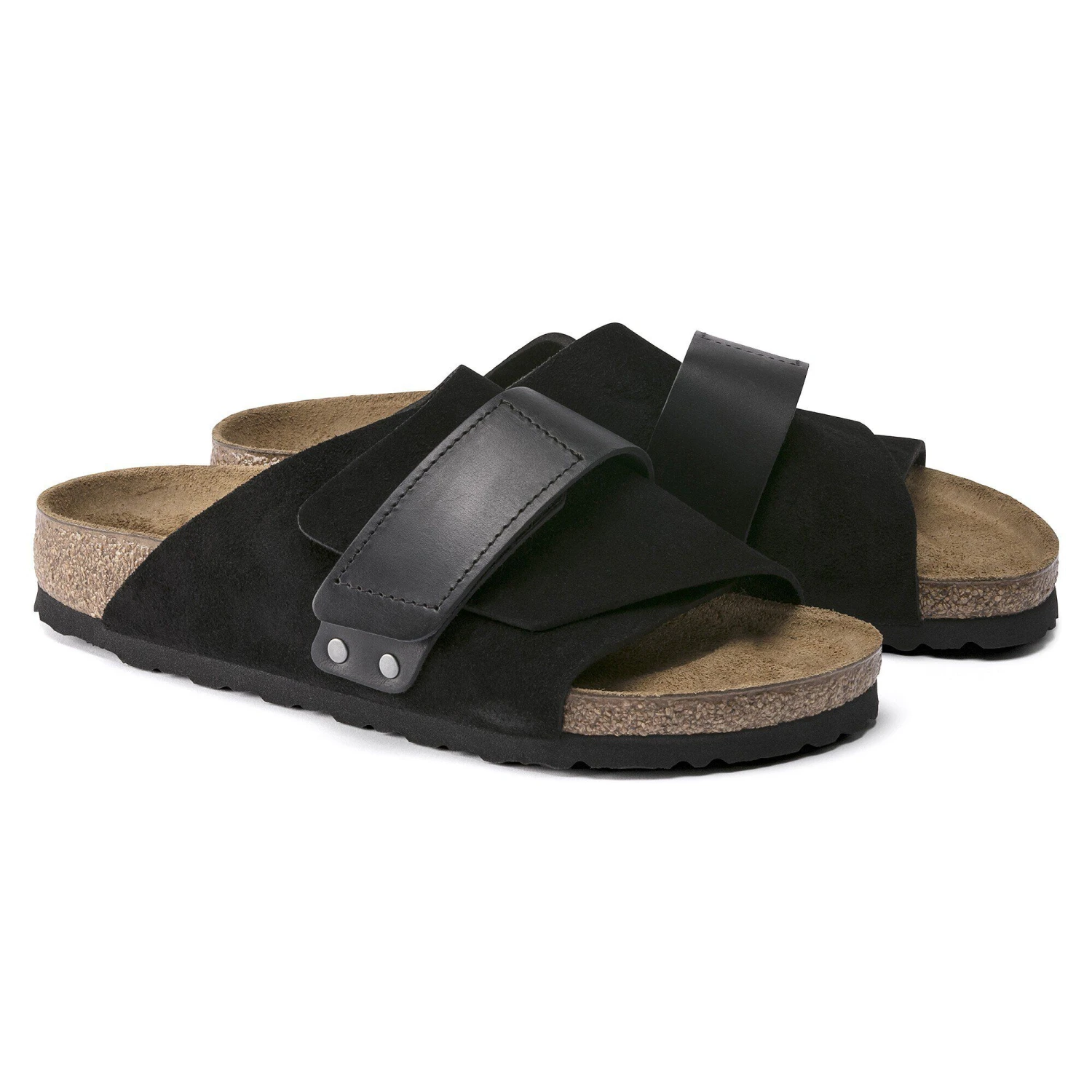 Birkenstock Kyoto Oiled Leather-Suede Leather Black 4 Birkenstock Kyoto Oiled Leather-Suede Leather Black - Image 4