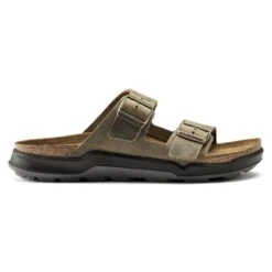 Birkenstock Arizona Crosstown Men Oiled Leather Faded Khaki -Birkenstock Sale Store 1018463 side