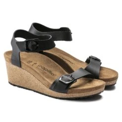 Soley Leather Black -Birkenstock Sale Store 1018522 pair