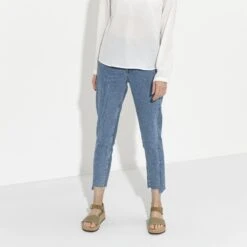 Glenda Suede Leather-Textile Faded Khaki -Birkenstock Sale Store 1018534 f look f