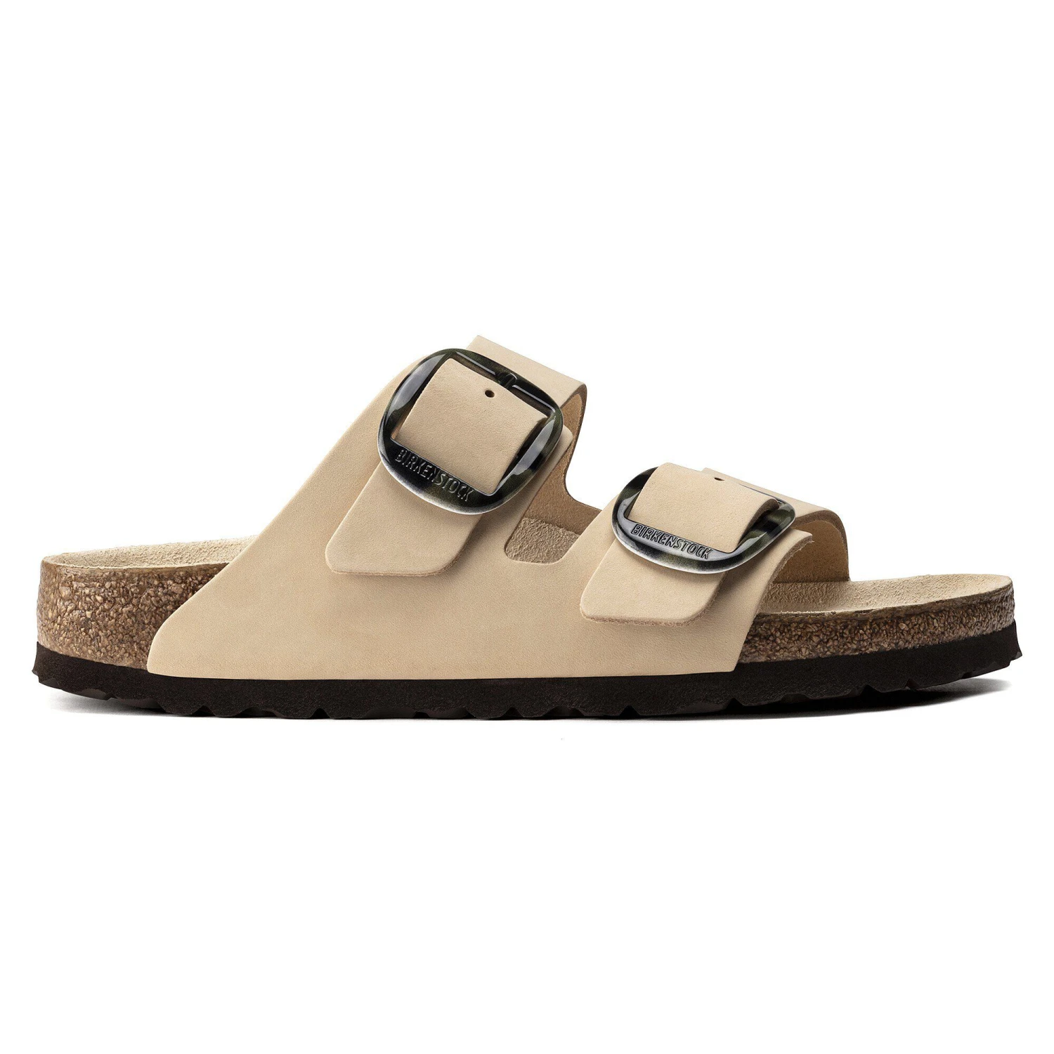 Birkenstock Arizona Big Buckle Nubuck Leather Almond 3 Birkenstock Arizona Big Buckle Nubuck Leather Almond - Image 3