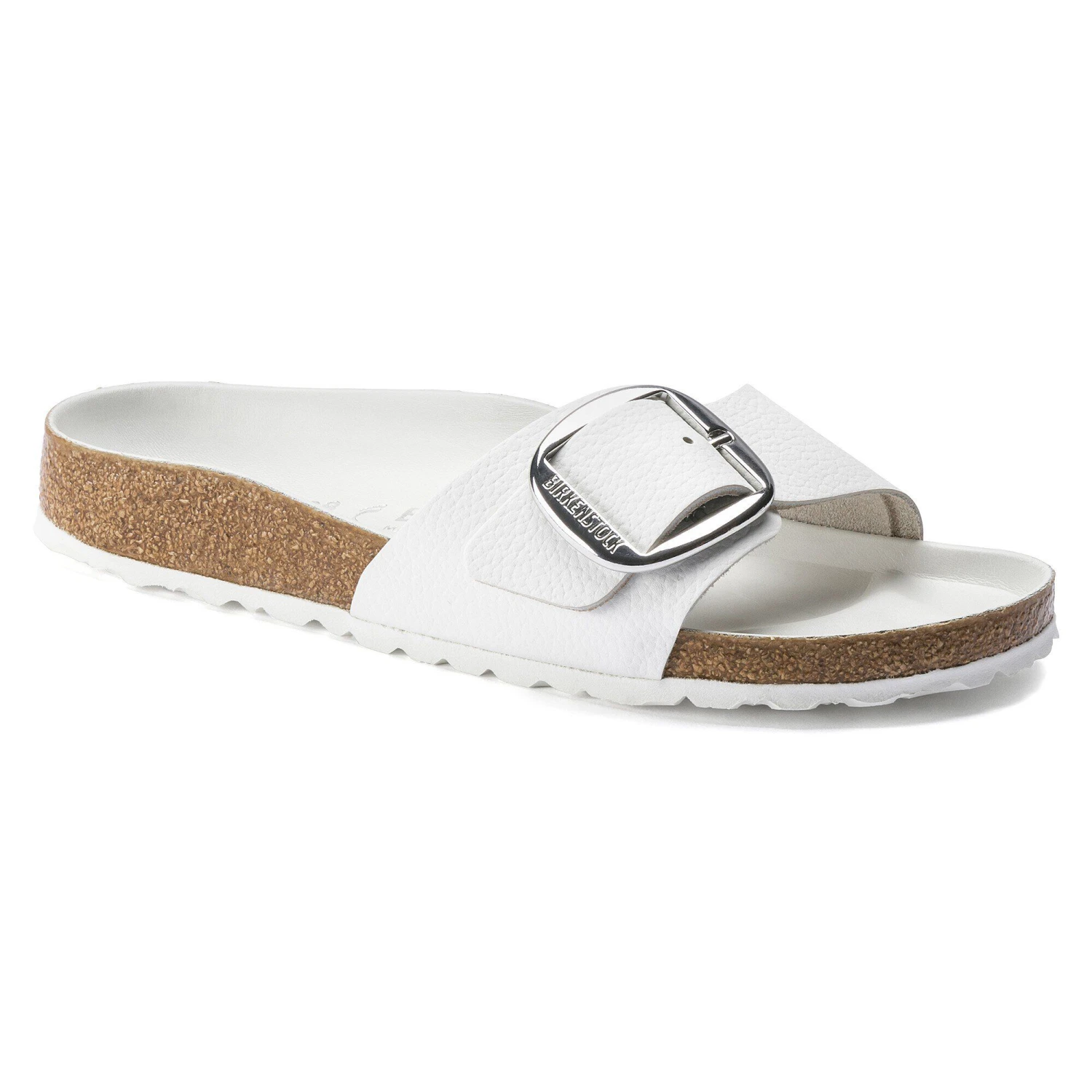 Birkenstock Madrid Big Buckle Leather White 1 Birkenstock Madrid Big Buckle Leather White