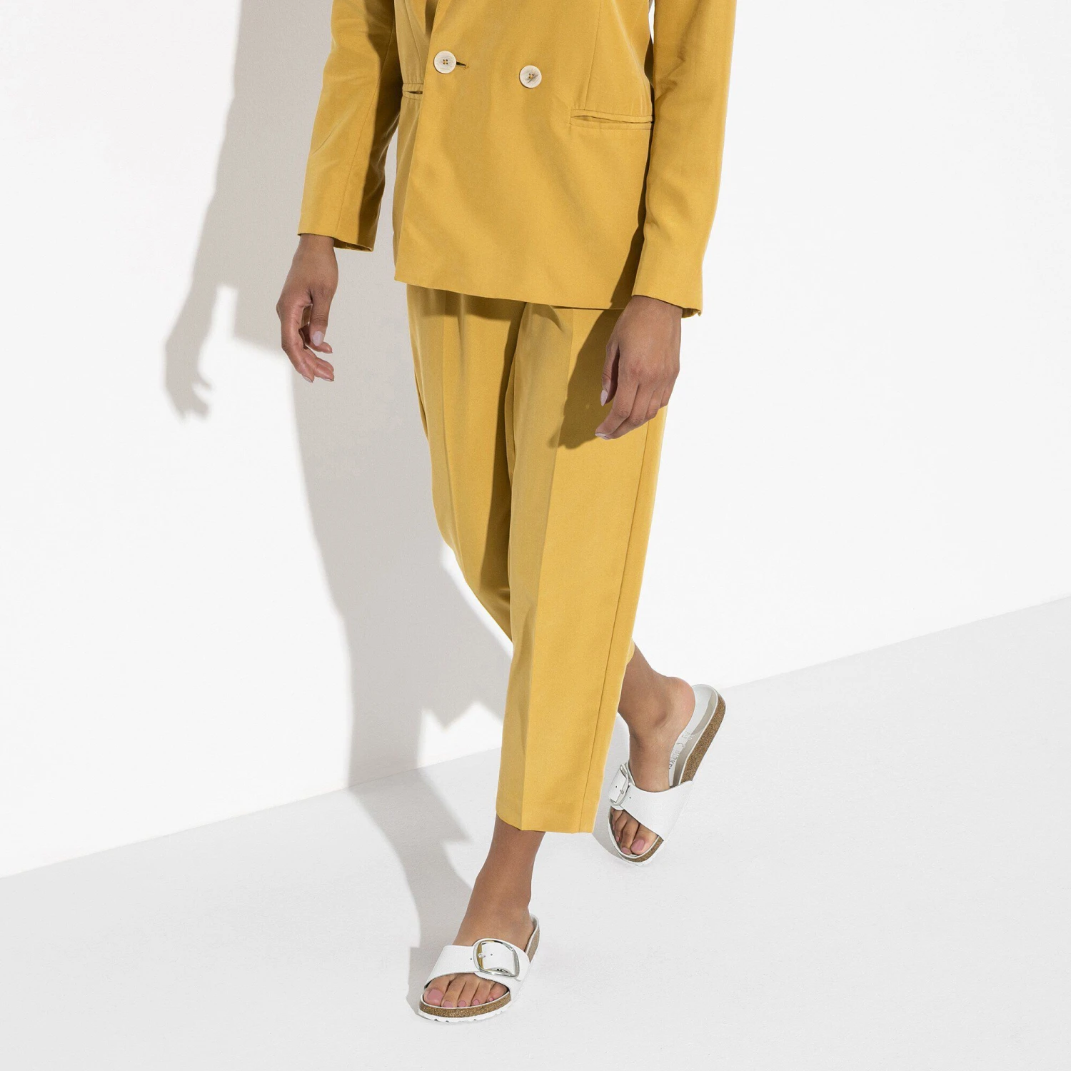 Birkenstock Madrid Big Buckle Leather White 7 Birkenstock Madrid Big Buckle Leather White - Image 7