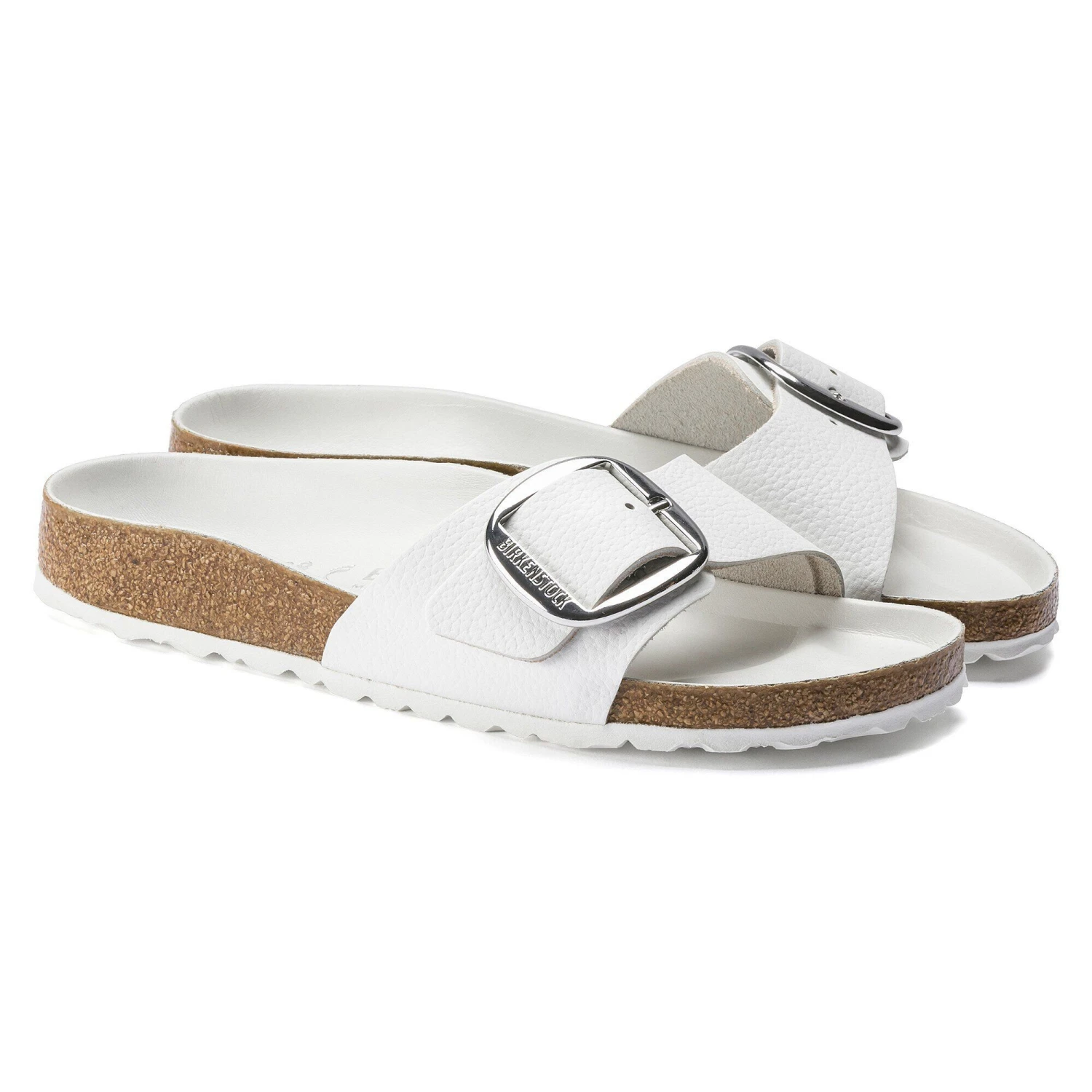 Birkenstock Madrid Big Buckle Leather White 4 Birkenstock Madrid Big Buckle Leather White - Image 4