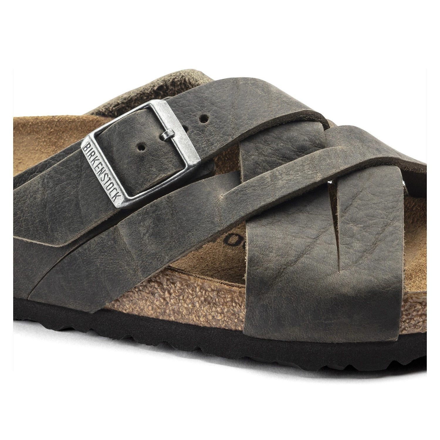 Birkenstock Lugano Oiled Leather Faded Khaki 8 Birkenstock Lugano Oiled Leather Faded Khaki - Image 8