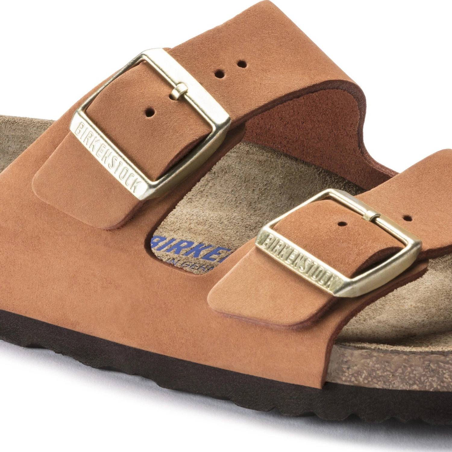 Birkenstock Arizona Soft Footbed Nubuck Leather Pecan 5 Birkenstock Arizona Soft Footbed Nubuck Leather Pecan - Image 5