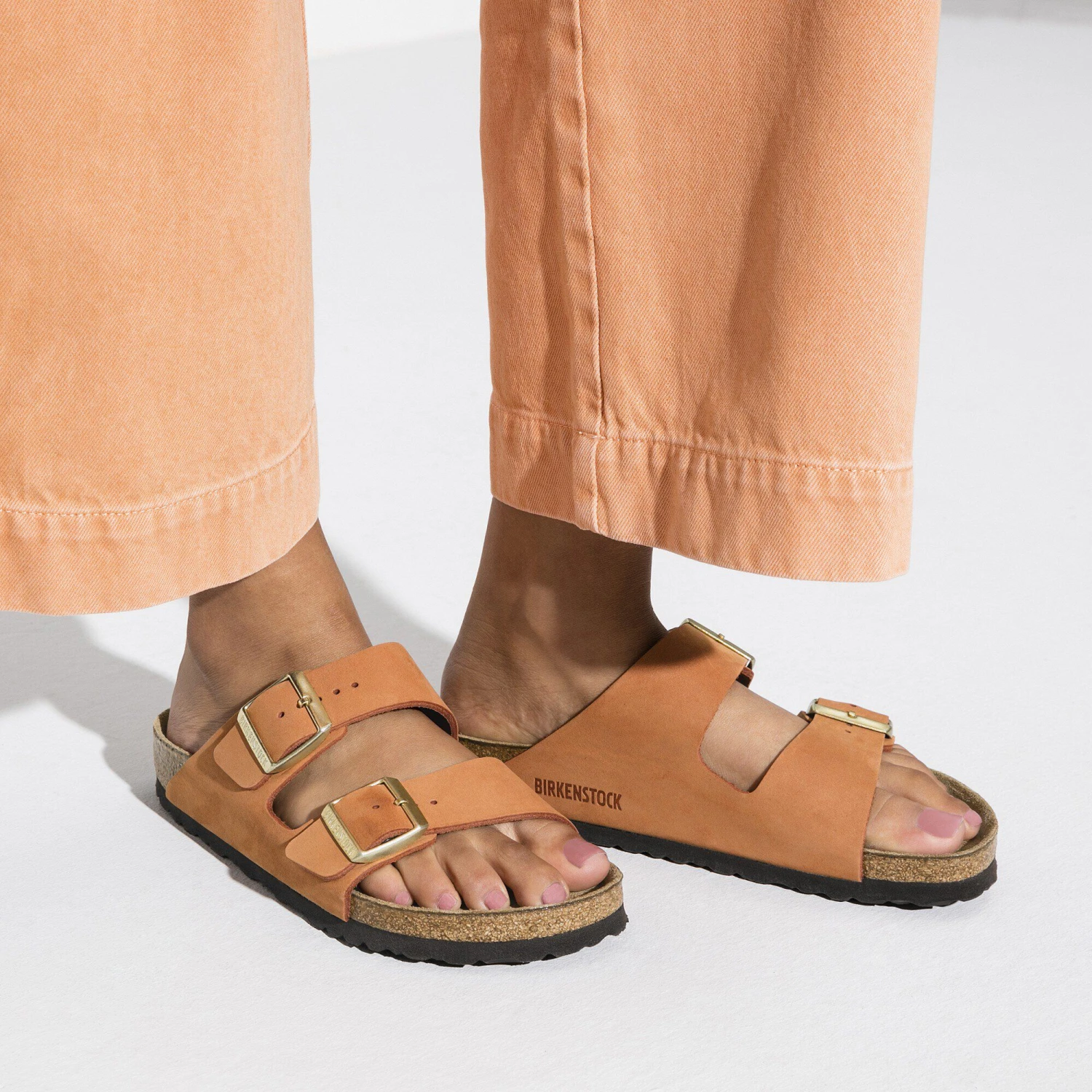 Birkenstock Arizona Soft Footbed Nubuck Leather Pecan 4 Birkenstock Arizona Soft Footbed Nubuck Leather Pecan - Image 4