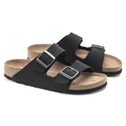 Birkenstock Arizona Vegan Birkibuc Black -Birkenstock Sale Store 1019115 pair