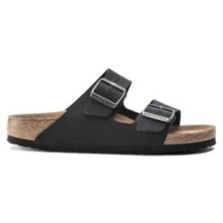 Birkenstock Arizona Vegan Birkibuc Black -Birkenstock Sale Store 1019115 side