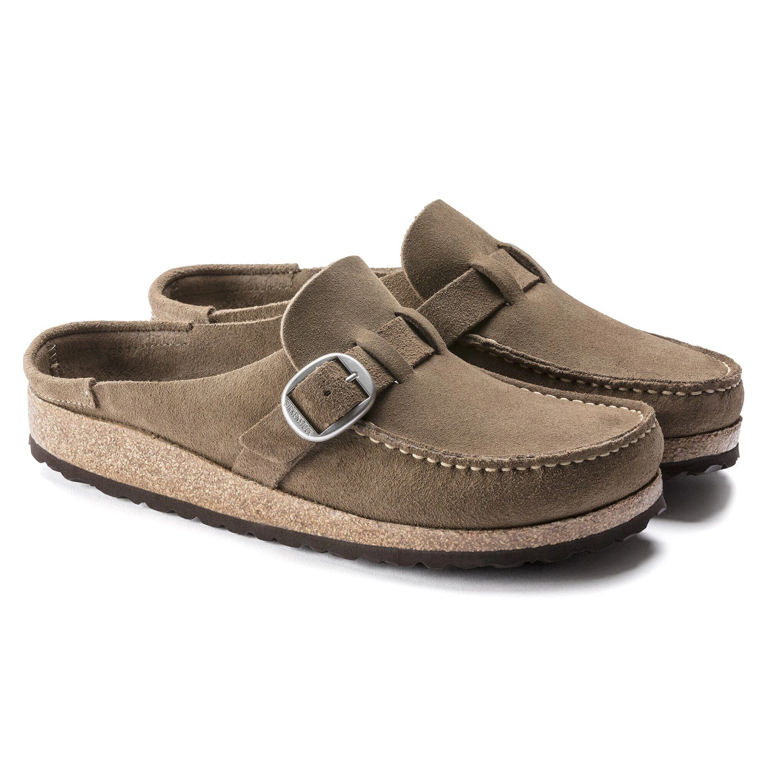 Birkenstock Buckley Suede Leather Gray Taupe 8 Birkenstock Buckley Suede Leather Gray Taupe - Image 8