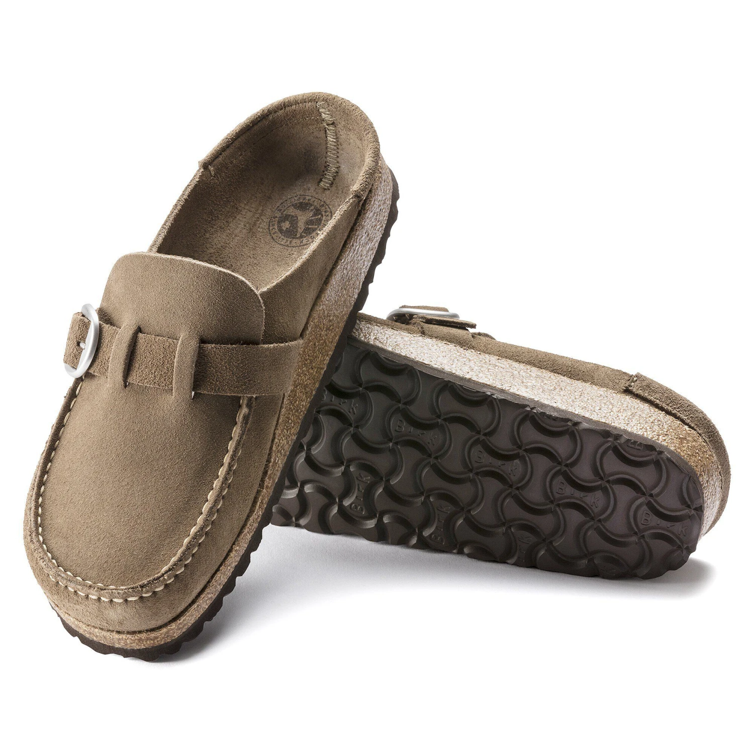 Birkenstock Buckley Suede Leather Gray Taupe 6 Birkenstock Buckley Suede Leather Gray Taupe - Image 6
