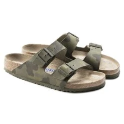 Birkenstock Arizona Soft Footbed Birko-Flor Desert Soil Camo Green -Birkenstock Sale Store 1019597 pair
