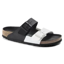 Birkenstock Arizona Split Birko-Flor Black/White