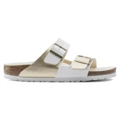 Birkenstock Arizona Split Birko-Flor White/Gold -Birkenstock Sale Store 1019996 side