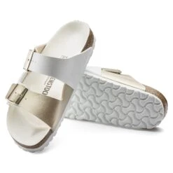 Birkenstock Arizona Split Birko-Flor White/Gold -Birkenstock Sale Store 1019996 sole