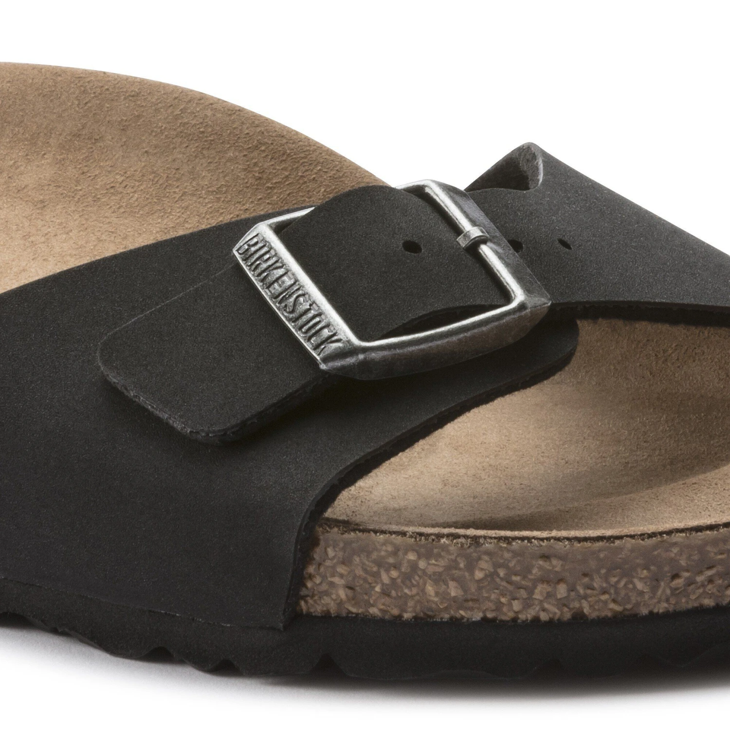 Birkenstock Madrid Vegan Birkibuc Black 7 Birkenstock Madrid Vegan Birkibuc Black - Image 7