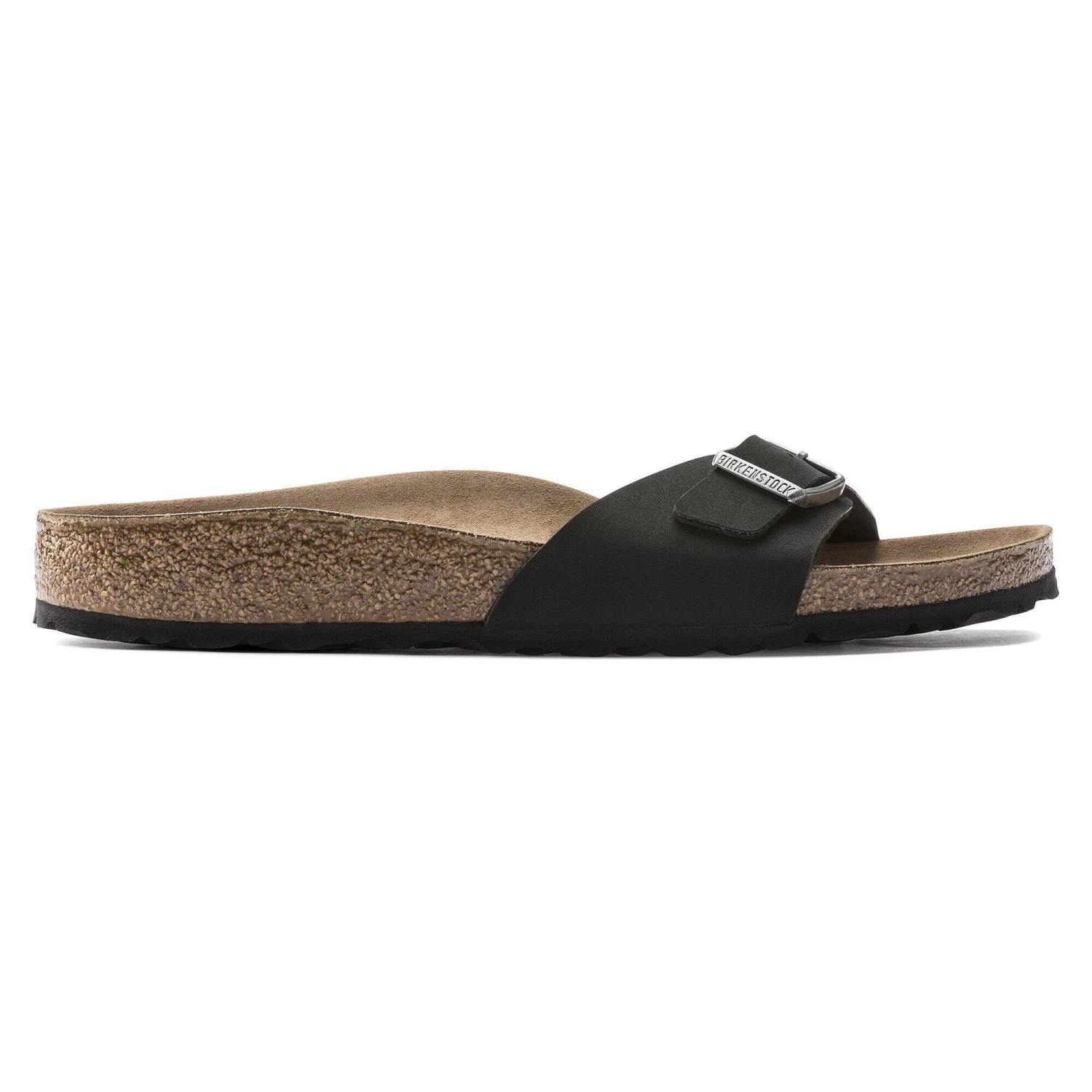 Birkenstock Madrid Vegan Birkibuc Black 3 Birkenstock Madrid Vegan Birkibuc Black - Image 3