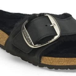 Birkenstock Madrid Big Buckle Shearling Oiled Leather Black 26 Birkenstock Madrid Big Buckle Shearling Oiled Leather Black -Birkenstock Sale Store 1020088 detail 1