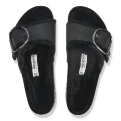 Birkenstock Madrid Big Buckle Shearling Oiled Leather Black 17 Birkenstock Madrid Big Buckle Shearling Oiled Leather Black -Birkenstock Sale Store 1020088 top