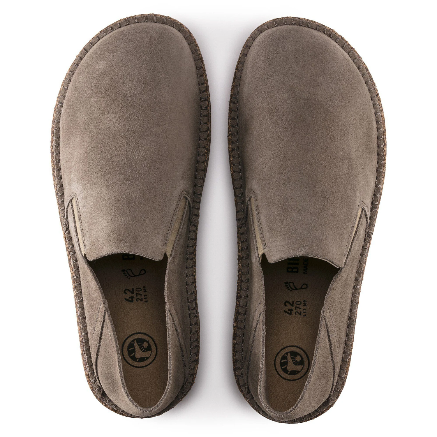 Birkenstock Callan Suede Leather Gray Taupe 2 Birkenstock Callan Suede Leather Gray Taupe - Image 2