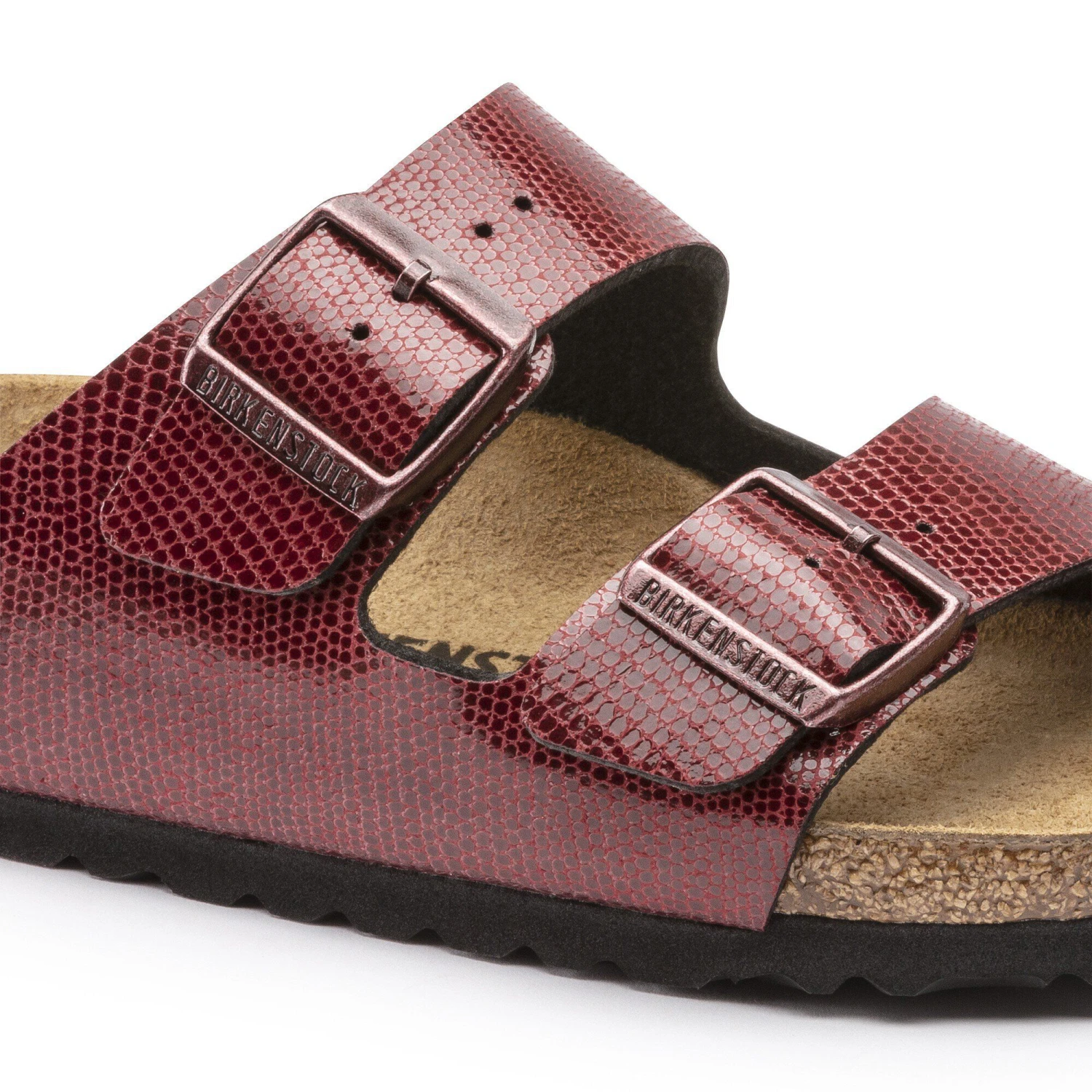 Birkenstock Arizona Birko-Flor Magical Metallic Maroon 7 Birkenstock Arizona Birko-Flor Magical Metallic Maroon - Image 7
