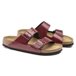 Birkenstock Arizona Birko-Flor Magical Metallic Maroon 13 Birkenstock Arizona Birko-Flor Magical Metallic Maroon -Birkenstock Sale Store 1020122 pair