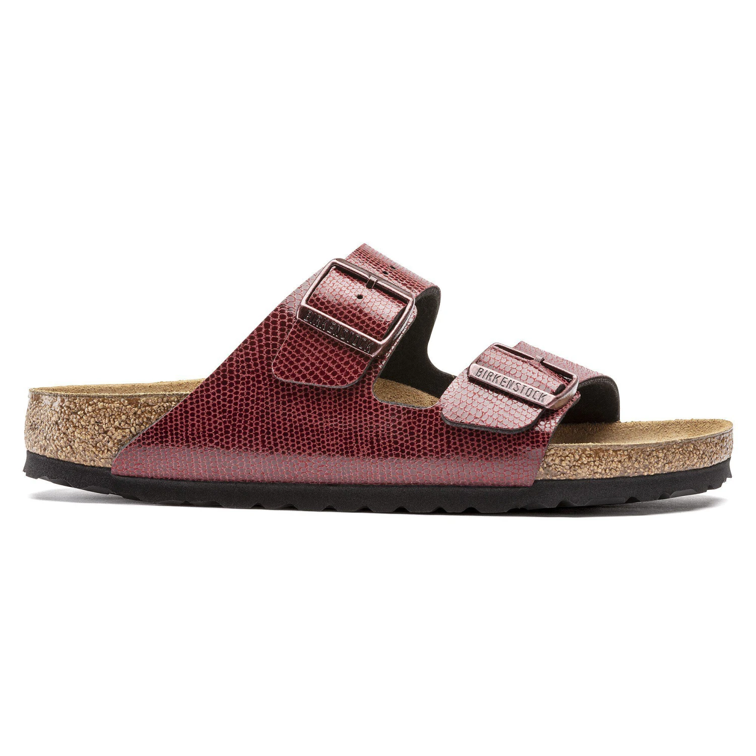 Birkenstock Arizona Birko-Flor Magical Metallic Maroon 3 Birkenstock Arizona Birko-Flor Magical Metallic Maroon - Image 3