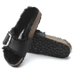 Birkenstock Madrid Big Buckle Shearling Oiled Leather Black 24 Birkenstock Madrid Big Buckle Shearling Oiled Leather Black -Birkenstock Sale Store 1020136 sole