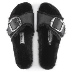 Birkenstock Madrid Big Buckle Shearling Oiled Leather Black 16 Birkenstock Madrid Big Buckle Shearling Oiled Leather Black -Birkenstock Sale Store 1020136 top