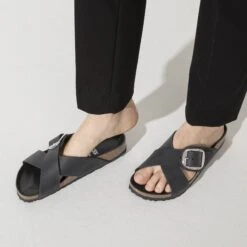 Birkenstock Siena Big Buckle Oiled Leather Black -Birkenstock Sale Store 1020156 detail 8