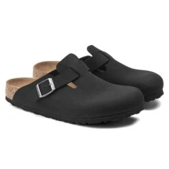 Birkenstock Boston Vegan Birkibuc Black -Birkenstock Sale Store 1020497 pair