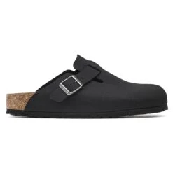 Birkenstock Boston Vegan Birkibuc Black -Birkenstock Sale Store 1020497 side