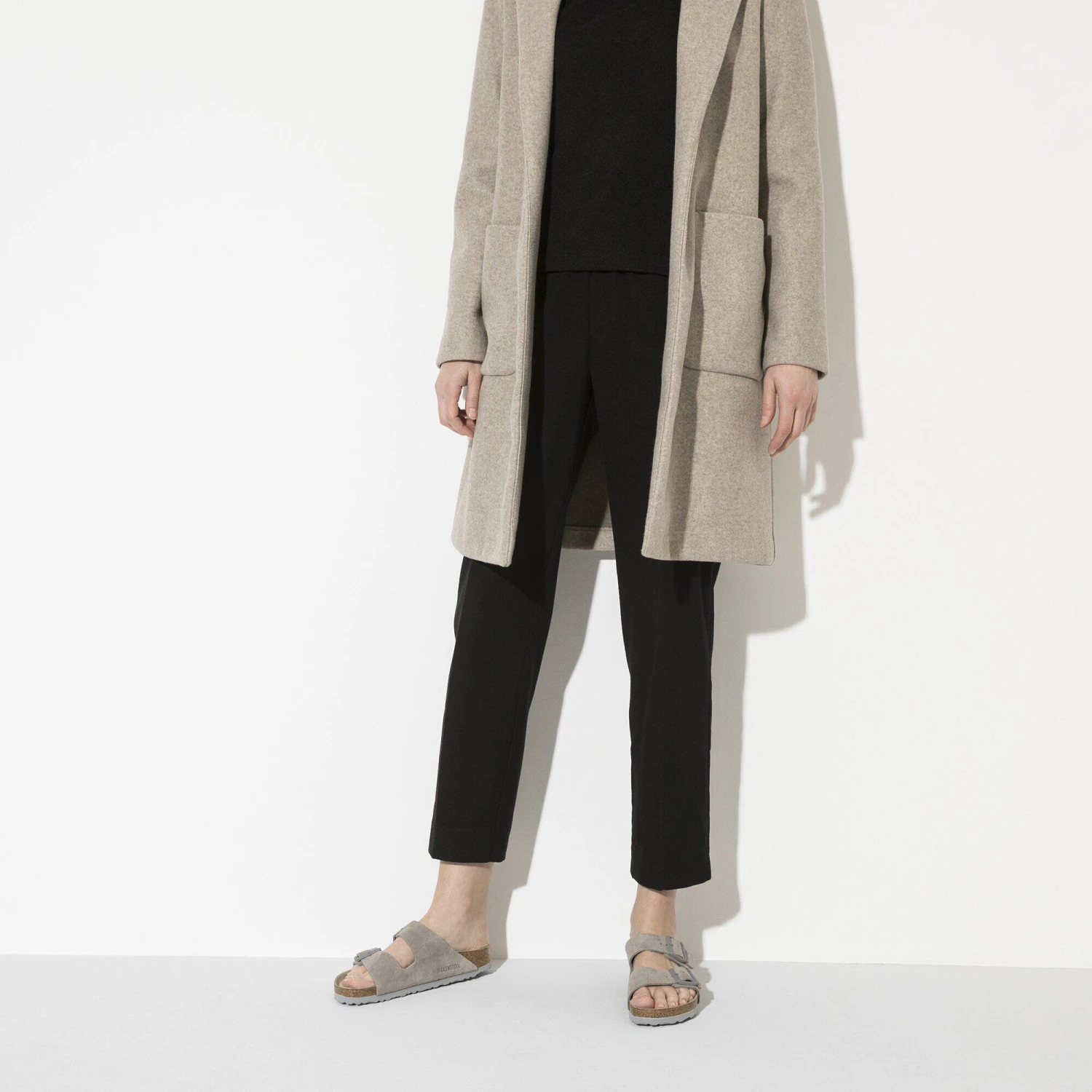 Birkenstock Arizona Soft Footbed Suede Leather Stone Coin 8 Birkenstock Arizona Soft Footbed Suede Leather Stone Coin - Image 8