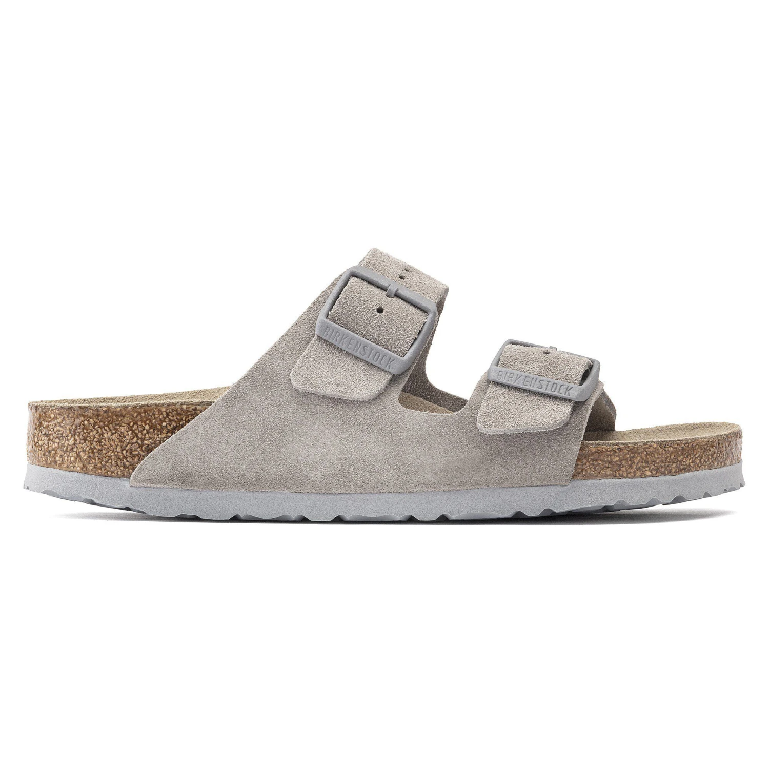 Birkenstock Arizona Soft Footbed Suede Leather Stone Coin 3 Birkenstock Arizona Soft Footbed Suede Leather Stone Coin - Image 3