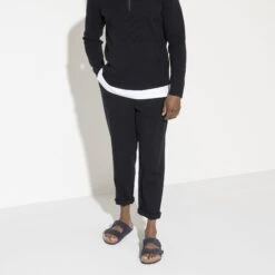 Birkenstock Arizona Soft Footbed Suede Leather Midnight Blue 14 Birkenstock Arizona Soft Footbed Suede Leather Midnight Blue -Birkenstock Sale Store 1020716 f look m