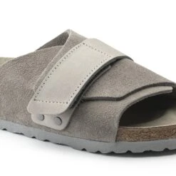 Birkenstock Kyoto Nubuck-Suede Leather Stone Coin -Birkenstock Sale Store 1020724 detail 1