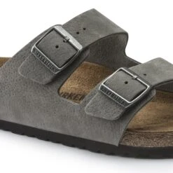 Birkenstock Arizona Nubuck Leather Desert Buck Whale Gray -Birkenstock Sale Store 1020752 detail 1
