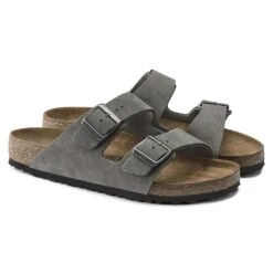 Birkenstock Arizona Nubuck Leather Desert Buck Whale Gray -Birkenstock Sale Store 1020752 pair