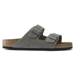 Birkenstock Arizona Nubuck Leather Desert Buck Whale Gray -Birkenstock Sale Store 1020752 side