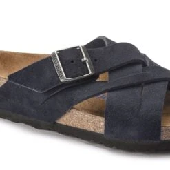 Birkenstock Lugano Soft Footbed Suede Leather Midnight Blue 11 Birkenstock Lugano Soft Footbed Suede Leather Midnight Blue -Birkenstock Sale Store 1020935 detail 1