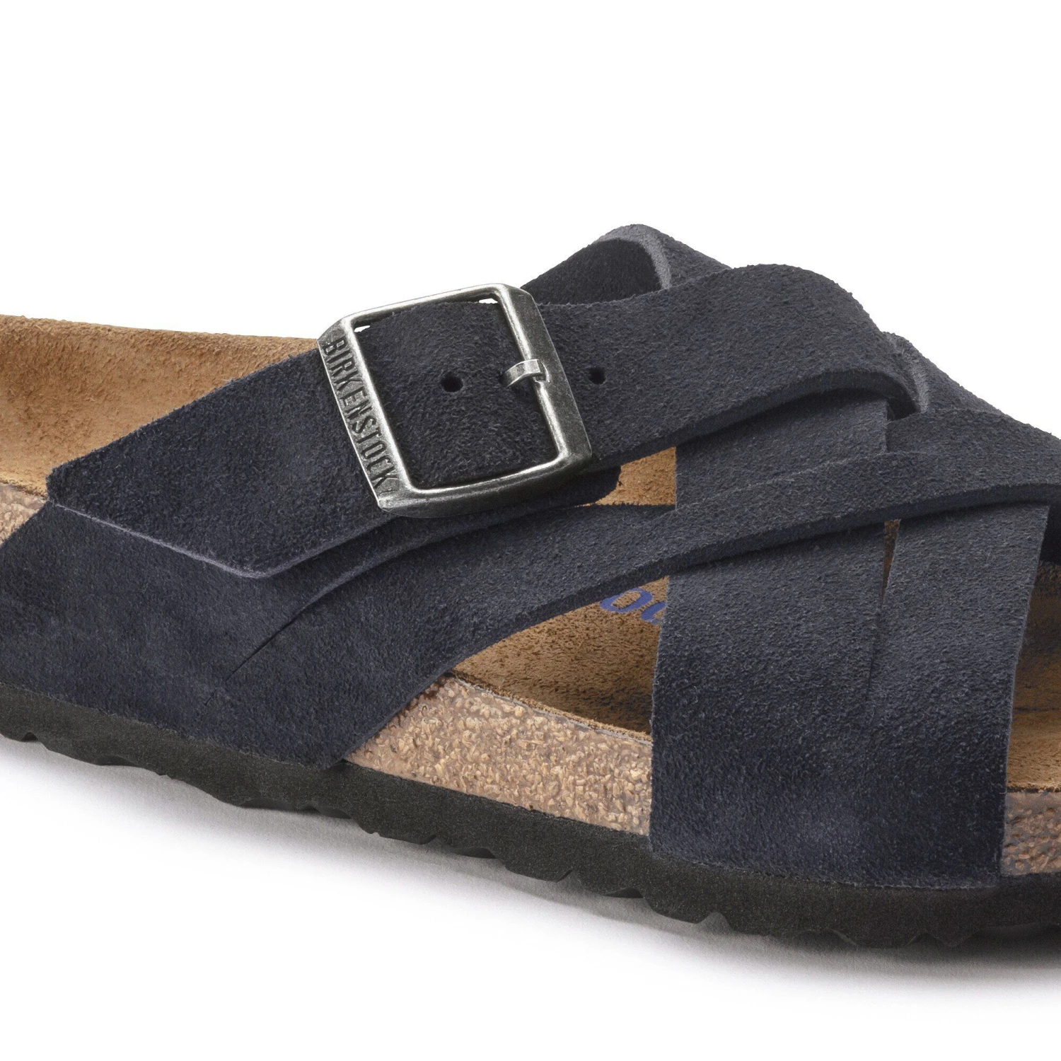 Birkenstock Lugano Soft Footbed Suede Leather Midnight Blue 6 Birkenstock Lugano Soft Footbed Suede Leather Midnight Blue - Image 6