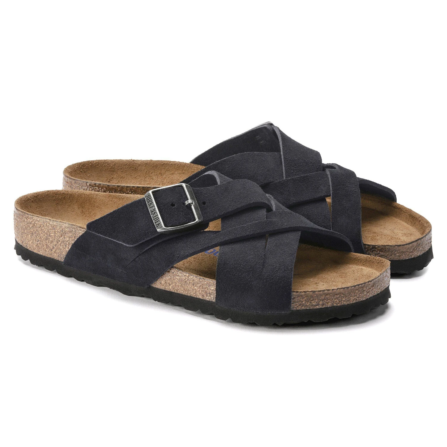 Birkenstock Lugano Soft Footbed Suede Leather Midnight Blue 4 Birkenstock Lugano Soft Footbed Suede Leather Midnight Blue - Image 4