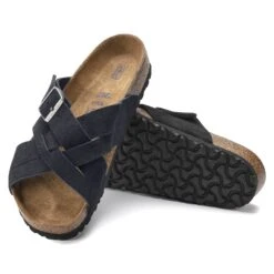 Birkenstock Lugano Soft Footbed Suede Leather Midnight Blue 10 Birkenstock Lugano Soft Footbed Suede Leather Midnight Blue -Birkenstock Sale Store 1020935 sole