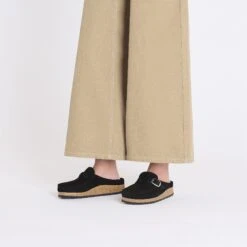 Birkenstock Buckley Shearling Suede Leather Black 29 Birkenstock Buckley Shearling Suede Leather Black -Birkenstock Sale Store 1021036 f look f