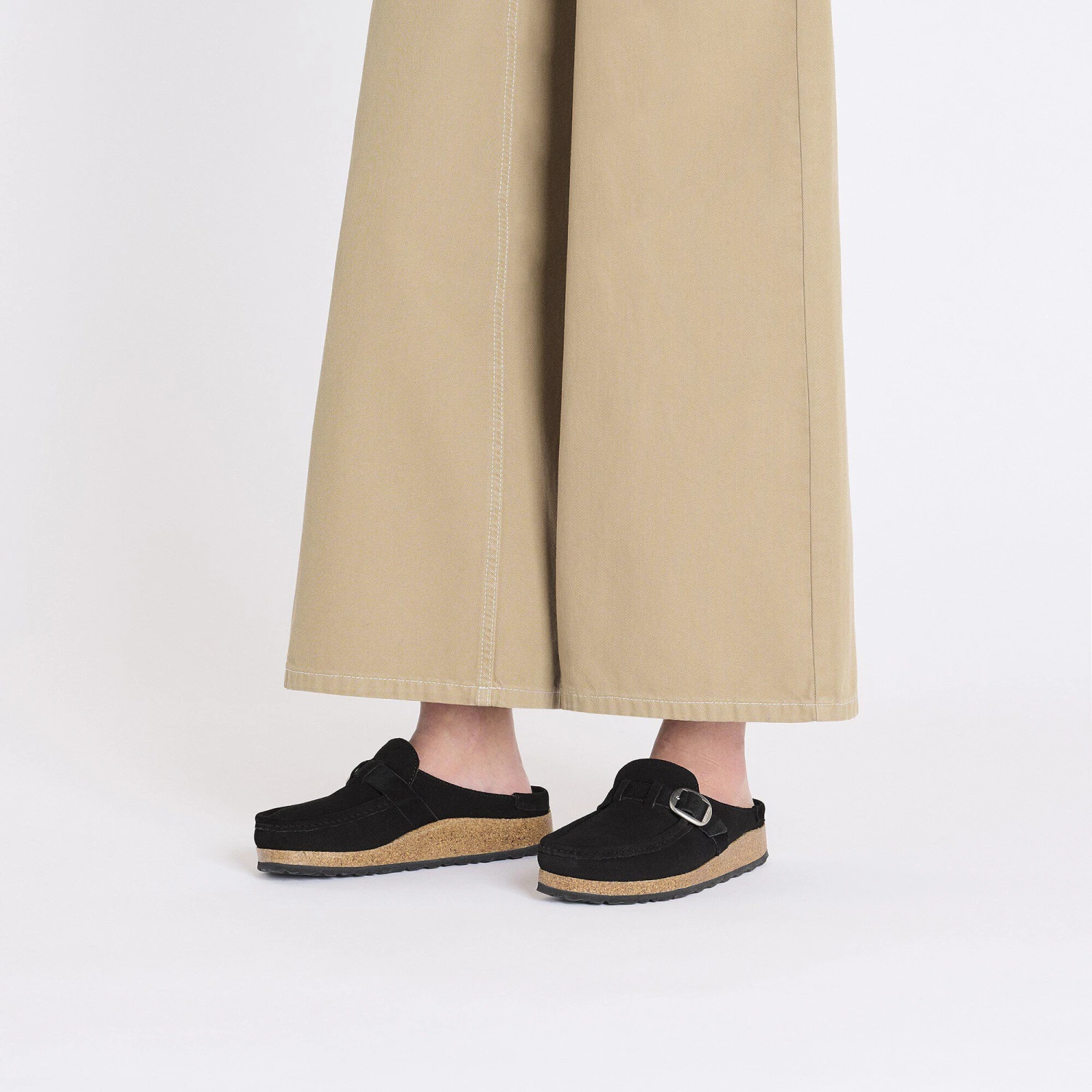 Birkenstock Buckley Shearling Suede Leather Black 15 Birkenstock Buckley Shearling Suede Leather Black - Image 15